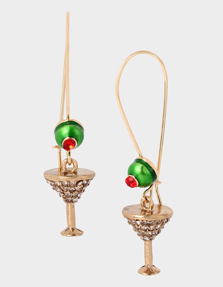 Betseyjohnson Party Animal Martini Earrings
