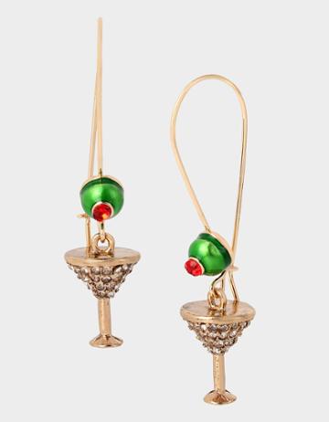 Betseyjohnson Party Animal Martini Earrings