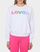 Betseyjohnson Loved Threaded Embroidery Sweatshirt White