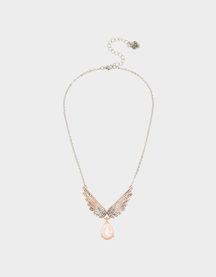 Betseyjohnson Get Your Wings Wing Pendant Blush