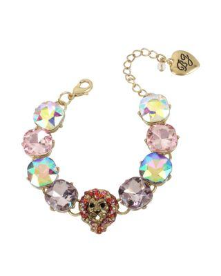 Steve Madden Magical Creatures Lion Bracelet Pink