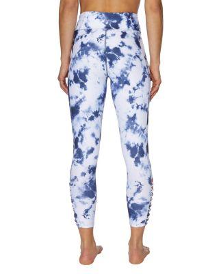 Steve Madden Tie Dye Criss Cross Cutout Legging Indigo