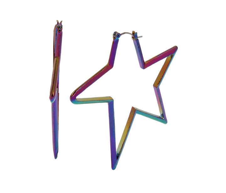 Betseyjohnson Boom Hoop Star Hoops Multi
