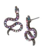 Steve Madden Fairytale Dreams Snake Stud Earrings Pink