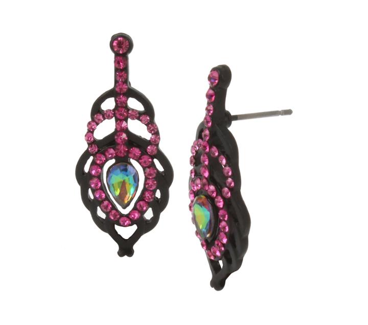 Betseyjohnson Shake It Off Feather Stud Earrings Multi