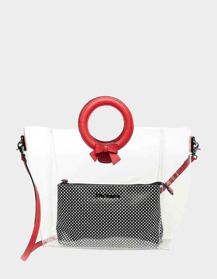 Betseyjohnson Clear Cut Choice Crossbody Red
