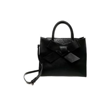 Betseyjohnson Cutting Edge Bow Satchel Black