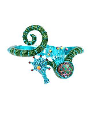 Steve Madden Crabby Couture Seahorse Bangle Blue