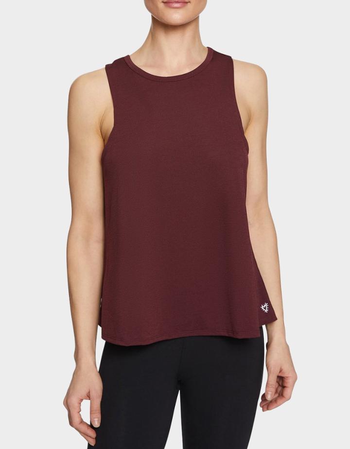 Betseyjohnson Drop Back Twist Swing Tank Wine