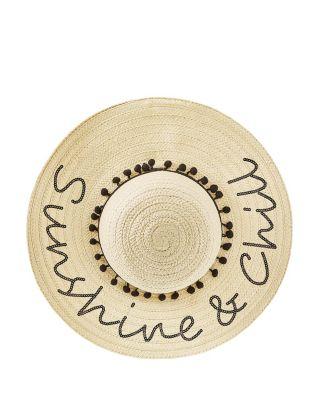 Steve Madden Chill Beach Floppy Hat Natural
