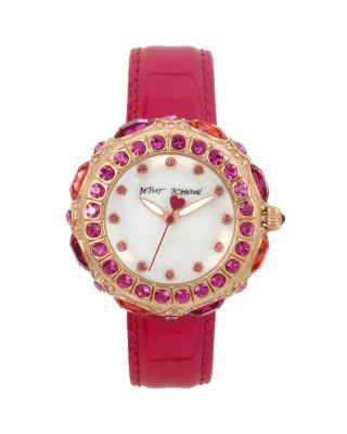Steve Madden Crystals In 3d Watch Pink