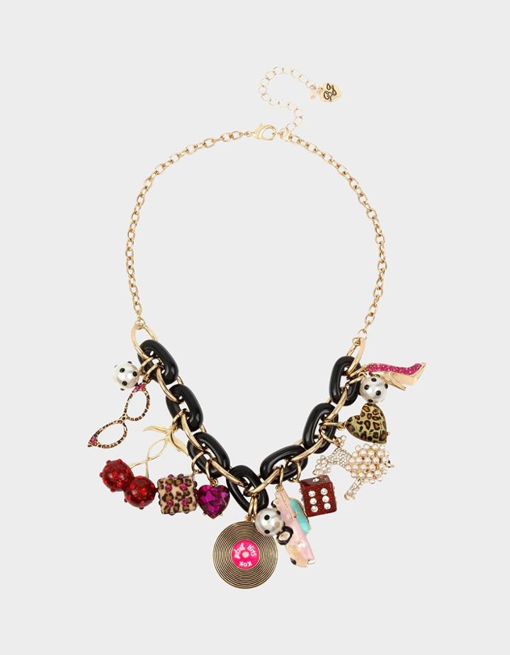Betseyjohnson Retro Glam Statement Necklace Multi