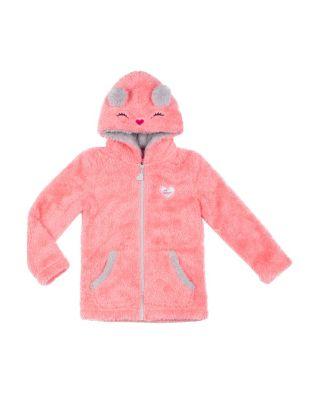 Steve Madden Beary Cute 4-6x Hoodie Coral