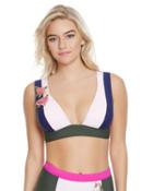 Steve Madden Icon Block Bralette Top Multi