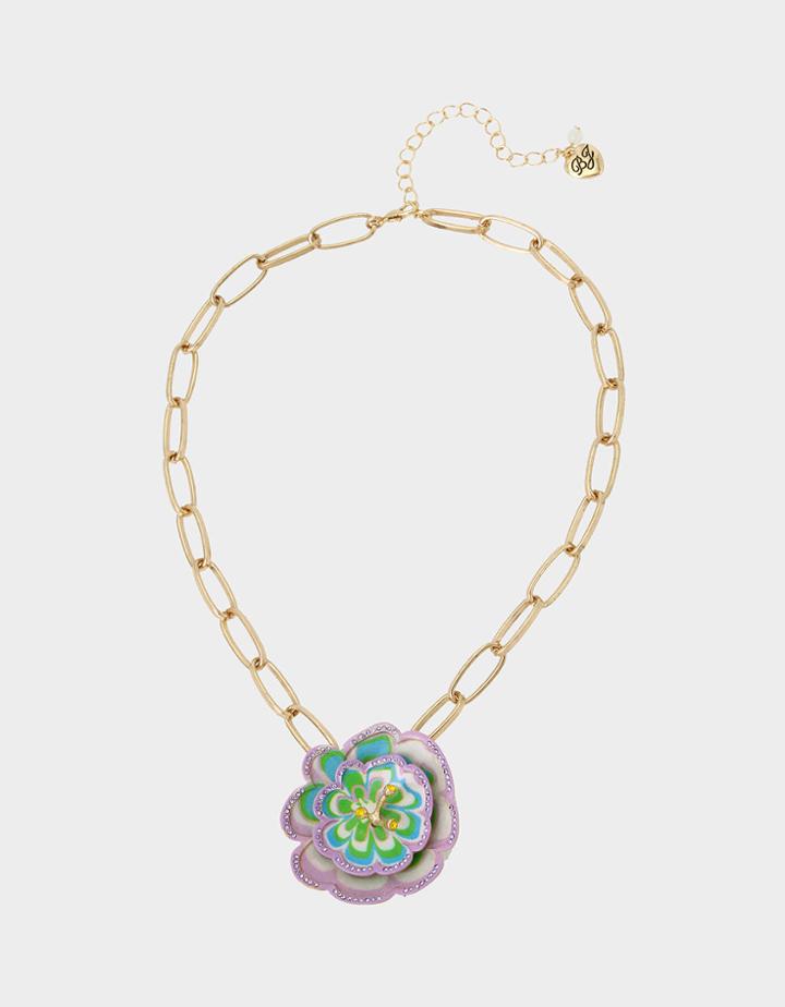 Betseyjohnson Enchanted Statement Pendant Pastel Multi