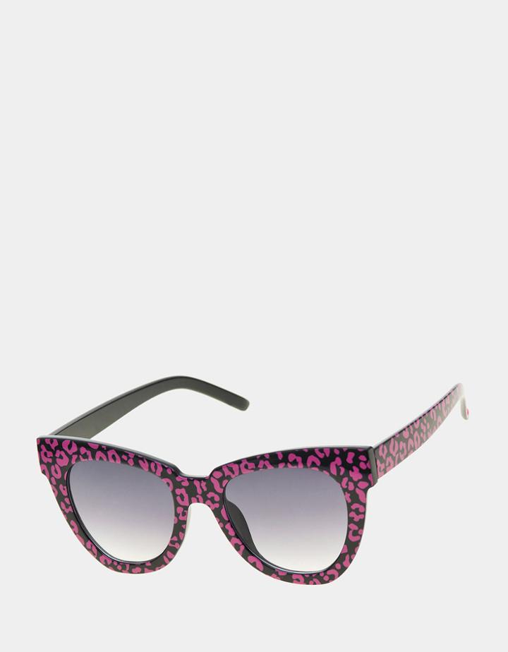 Betseyjohnson Party In The Front Sunglasses Black/pink