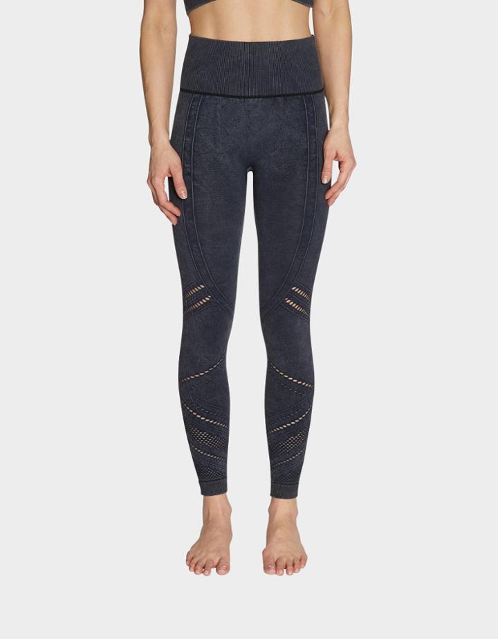 Betseyjohnson Waffled Mesh Seamless Legging Black