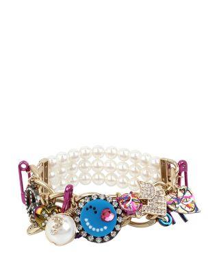 Steve Madden Harlem Shuffle Charm Bracelet Multi
