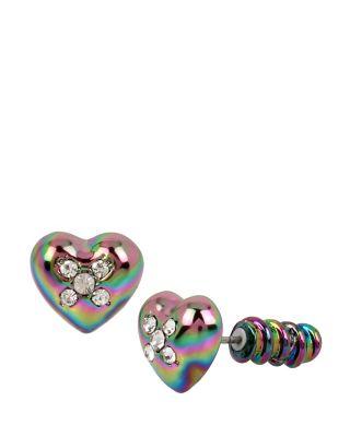 Steve Madden Harlem Shuffle Screw Earrings Multi