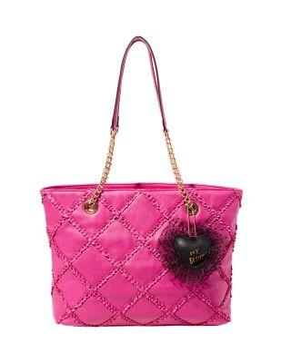 Steve Madden Cross Your Heart Tote Fuchsia