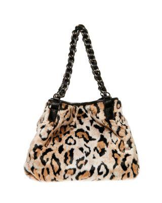 Steve Madden Faux Fuh Tote Leopard