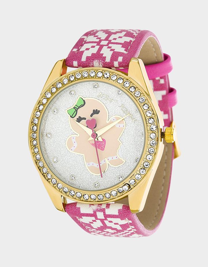 Betseyjohnson Betsey Time Gingergal Watch Pink