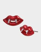 Betseyjohnson Creep It Real Fangs Studs Red
