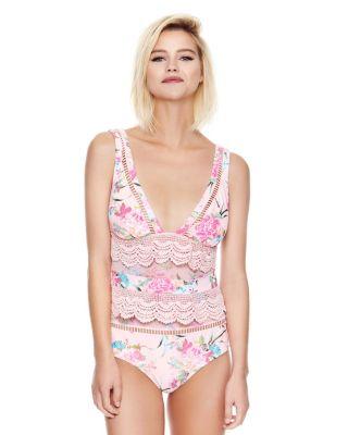 Steve Madden Midnight Garden One Piece Pink Multi