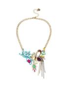 Steve Madden Paradise Lost Critter Necklace Multi
