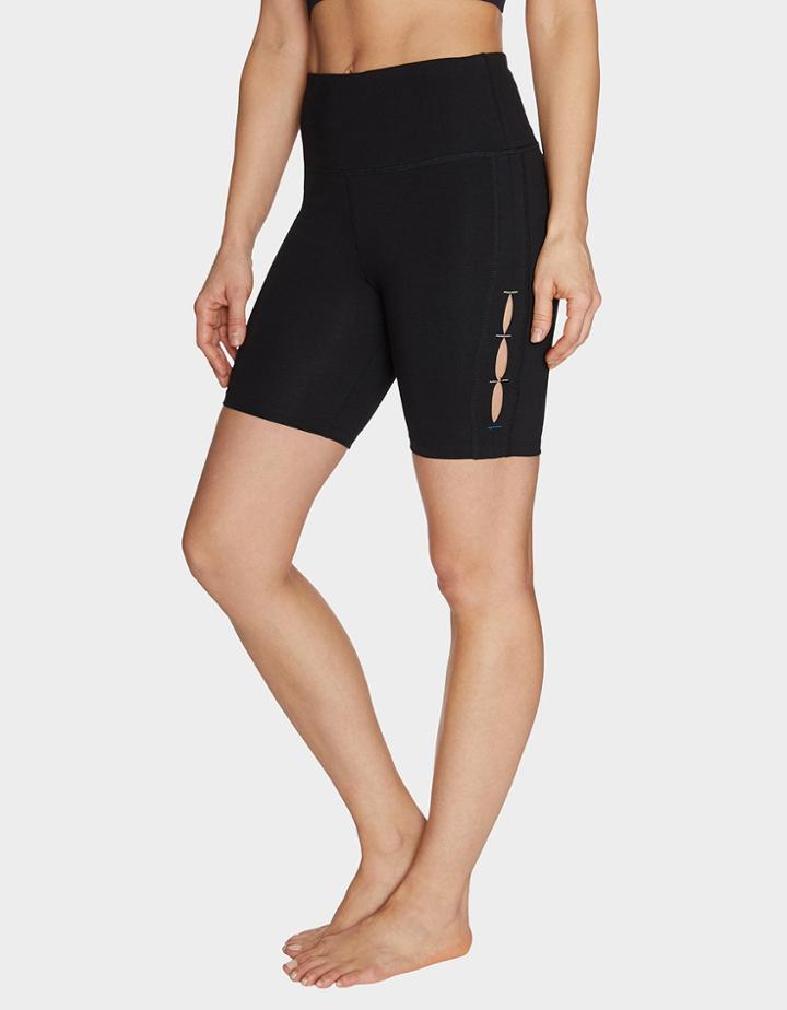 Betseyjohnson Bike Shorts With Side Slits Black