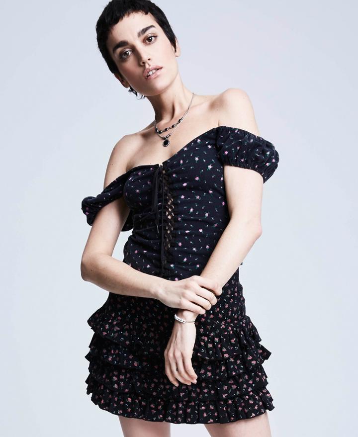 Betseyjohnson Bj Vintage Ditsy Floral Skirt Multi