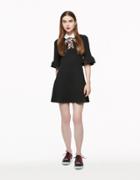 Betseyjohnson Little Bit Of Leopard Tie Dress Black