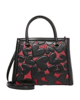 Steve Madden Bachelor-of-fine-hearts-satchel Black/red