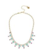 Steve Madden Granny Chic Crystal Necklace Crystal