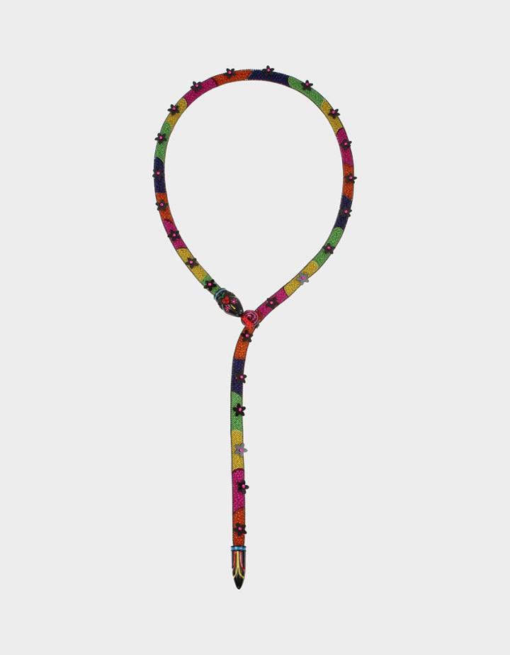 Betseyjohnson Betseyvilla Drama Snake Necklace Multi