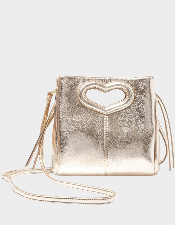 Betseyjohnson Heartstrings Crossbody Gold