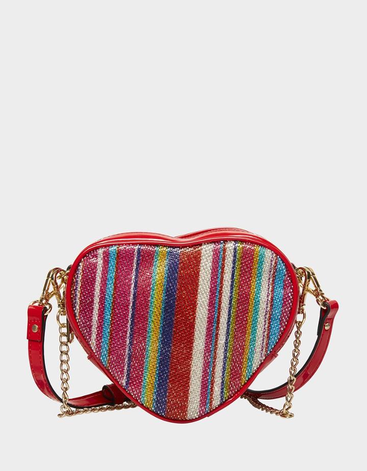 Betseyjohnson Sparkling Hearts Crossbody Red