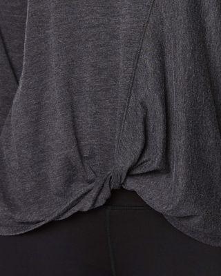 Steve Madden Twisted Hem Acid Wash Tee Blush