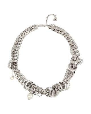 Steve Madden Betsey Blue Engagement Rings Necklace Crystal