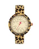 Steve Madden Betseys Holiday Leopard Expand Watch Leopard