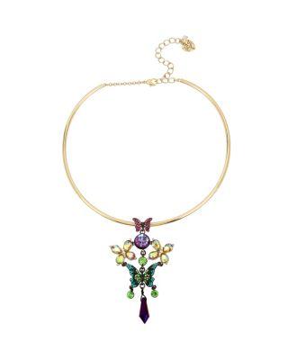 Steve Madden Butterfly Dreams Pendant Collar Multi