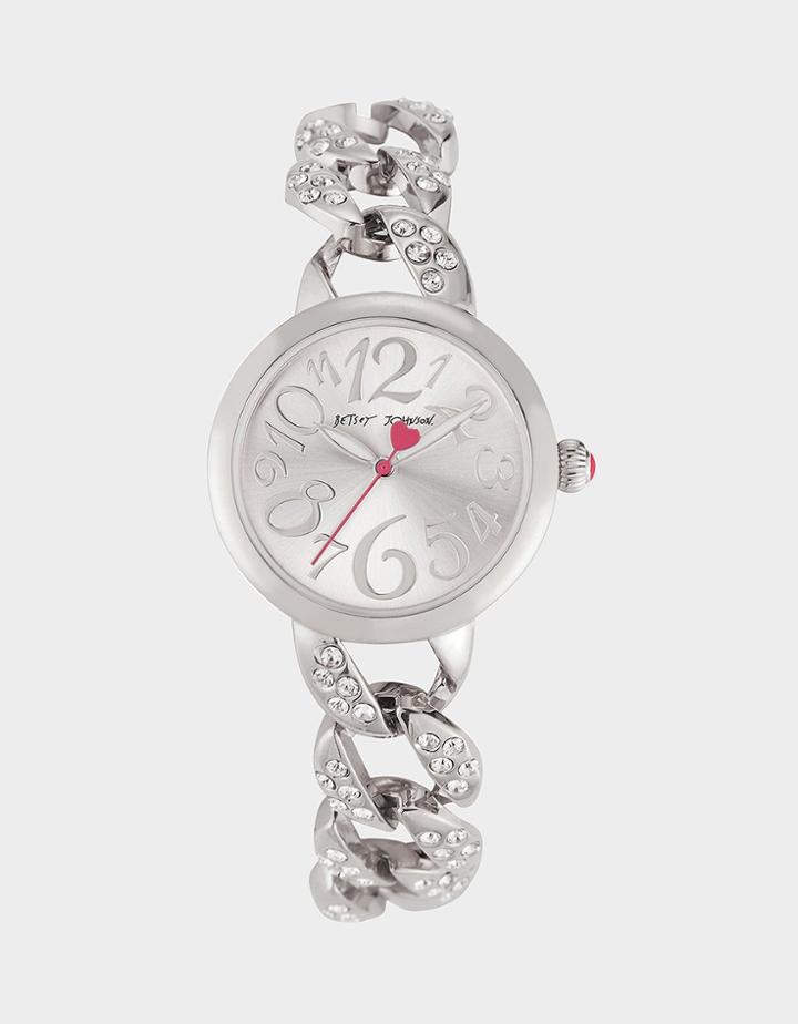 Betseyjohnson Little Links Watch Silver