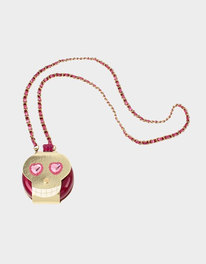Betseyjohnson Holiday 2019 Skull Flask Bag Pink