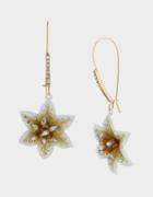 Betseyjohnson Lily Flower Lily Hook Earrings Yellow