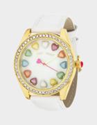 Betseyjohnson Betsey Time All Heart Watch White