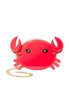 Steve Madden Kitsch Pinch Me Crab Crossbody Red