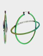 Betseyjohnson Star Power Saturn Hoops Multi