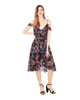 Steve Madden In The Moment Butterfly Dress Black Multi