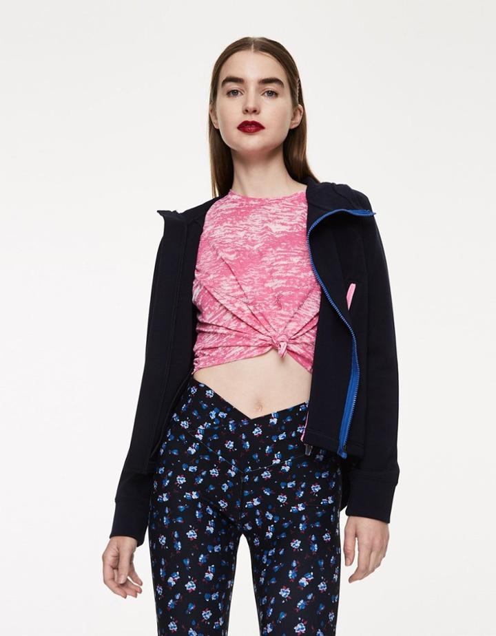 Betseyjohnson Asymetric Zip Front Bonded Jacket Black