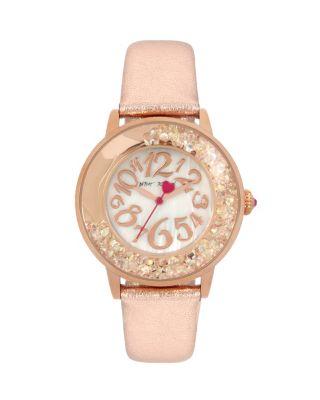 Steve Madden Shaky Blush Crystal Watch Blush